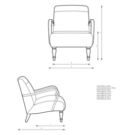 John Lewis Lounge Leather Armchair, Dark Leg - thumbnail 2