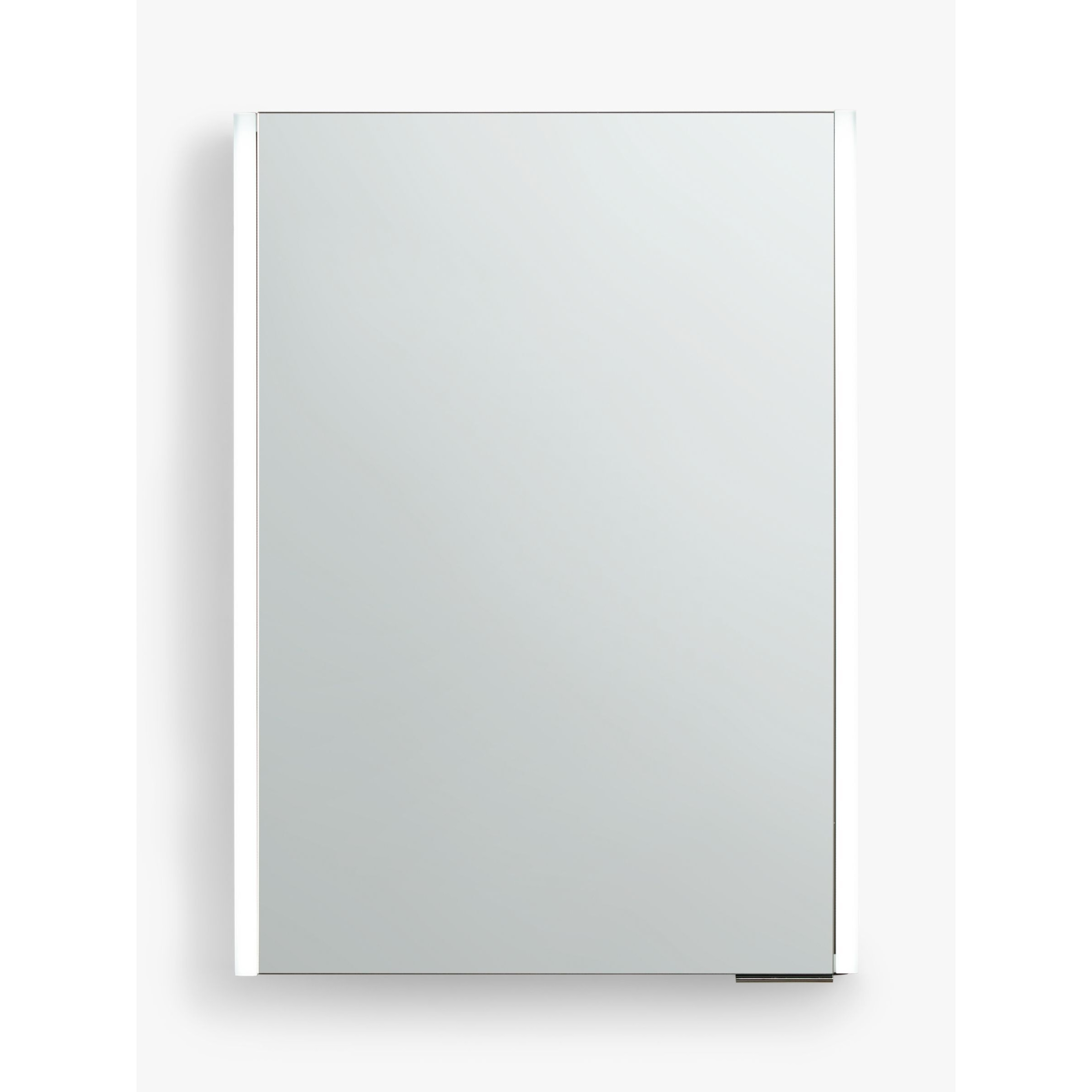 John Lewis Vertical Single Mirrored and Illuminated Bathroom Cabinet - image 1