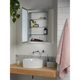 John Lewis Aspect Single Mirrored and Illuminated Bathroom Cabinet - thumbnail 3