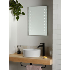 John Lewis Pixel Wall Mounted Illuminated Bathroom Mirror, Medium - thumbnail 2