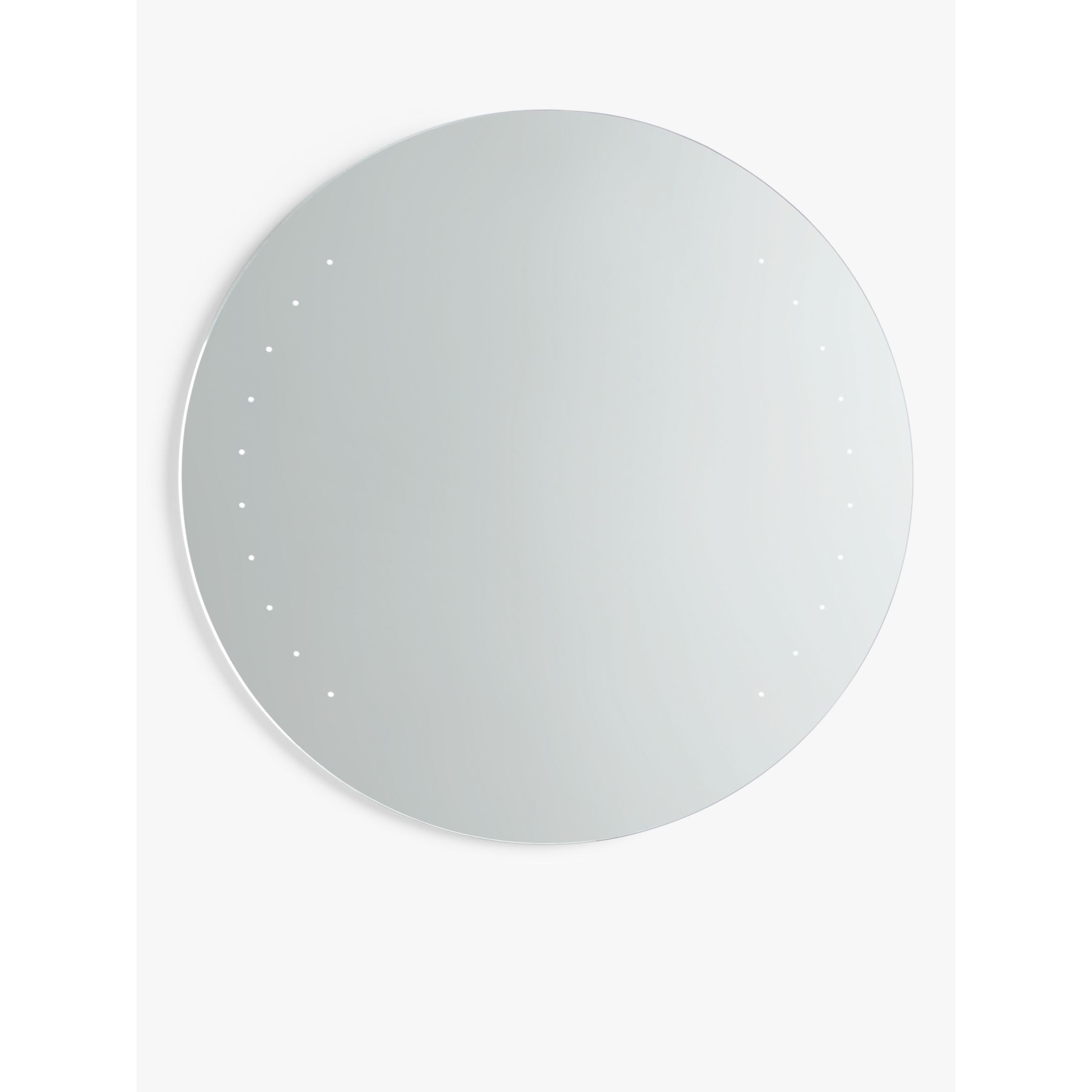 John Lewis & Partners Pixel Wall Mounted Illuminated Bathroom Mirror, Round