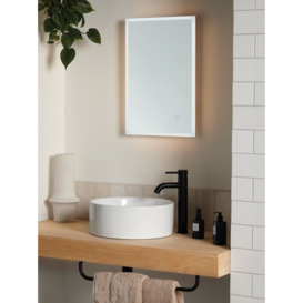 John Lewis Aura Wall Mounted Illuminated Bathroom Mirror - thumbnail 3