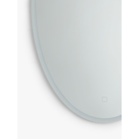 John Lewis Aura Wall Mounted Illuminated Bathroom Mirror, Oval - thumbnail 3