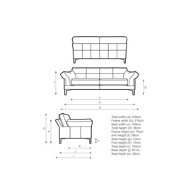 John Lewis Java II Grand 4 Seater Leather Sofa, Dark Leg - thumbnail 2