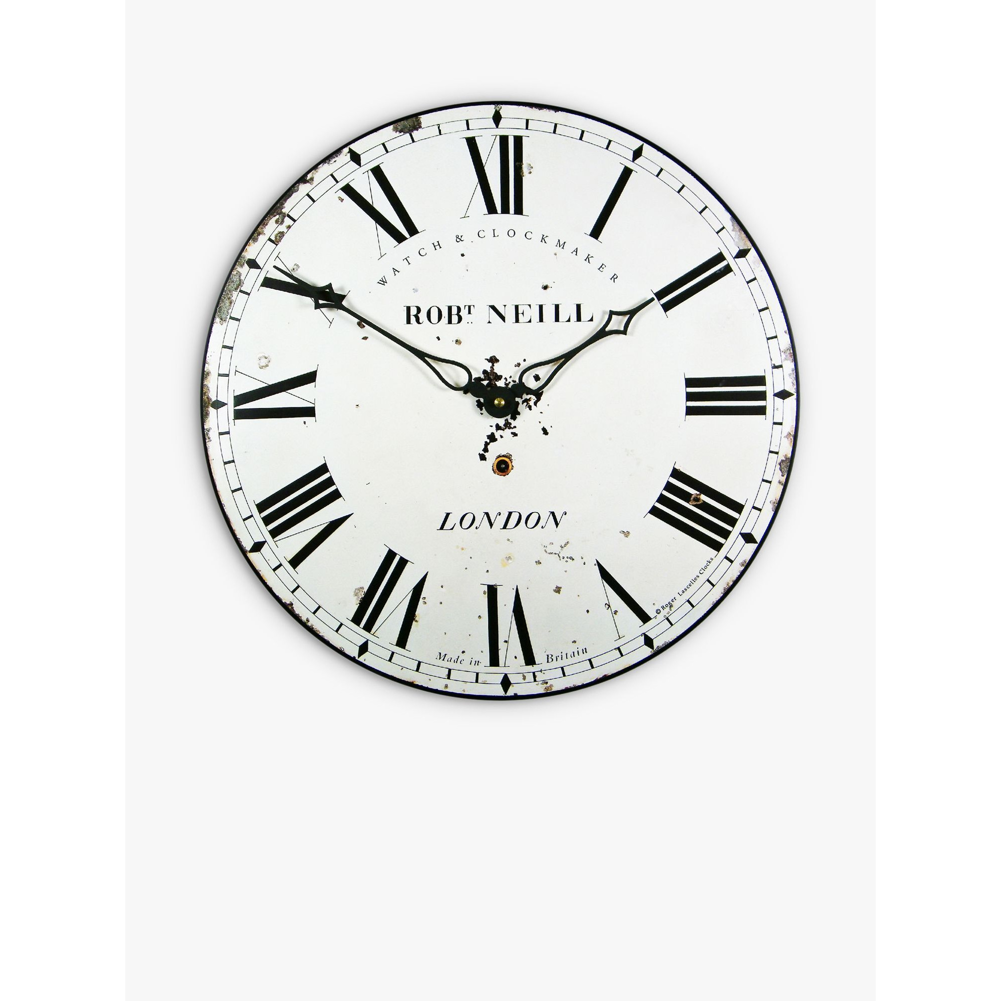 Lascelles London Clockmaker Wall Clock, 36cm, White - image 1