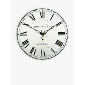 Lascelles London Clockmaker Wall Clock, 36cm, White - thumbnail 1