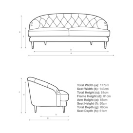 John Lewis + Swoon Radley Medium 2 Seater Sofa - thumbnail 2