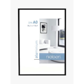 Nielsen Pearl Plexiglass Aluminium Poster Frame, Matt Black - thumbnail 1