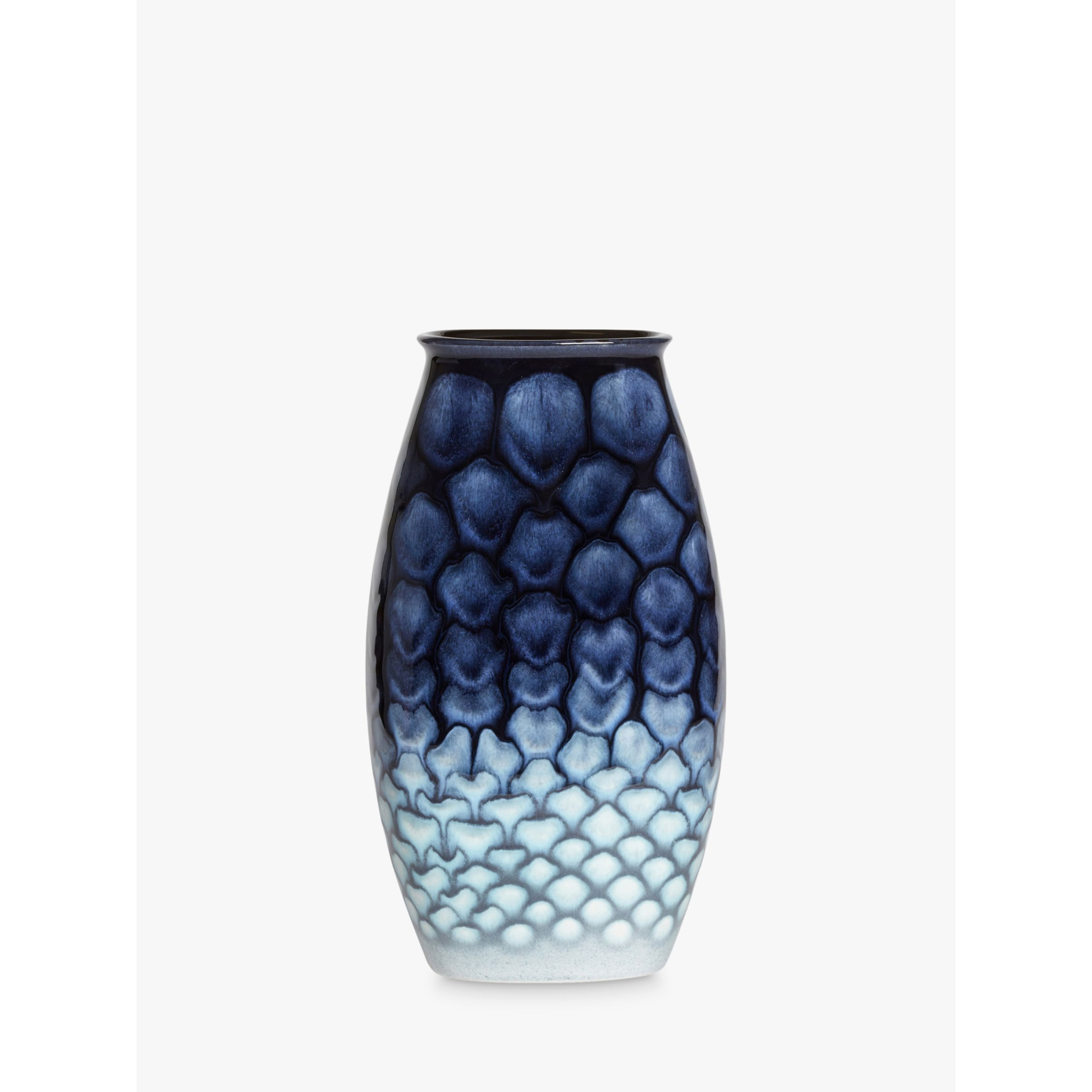 Poole Pottery Ocean Manhattan Vase, H26cm, Blue - image 1