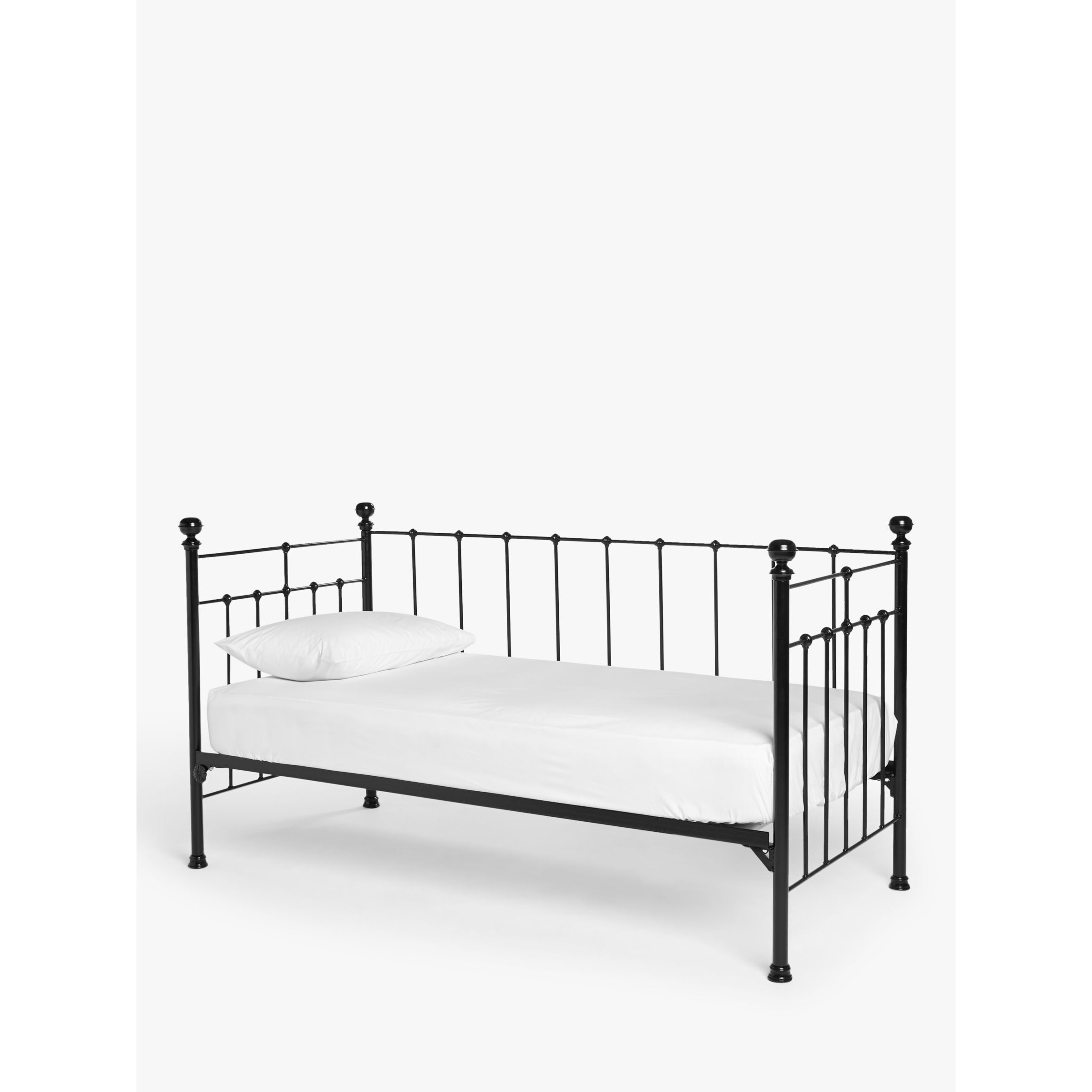 Wrought Iron And Brass Bed Co. Sophie Iron Day Bed Frame, Single - image 1