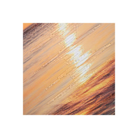 John Lewis Mike Shepherd 'Ebb & Flow' Embellished Framed Print & Mount, 55 x 110cm, Orange/Multi - thumbnail 2