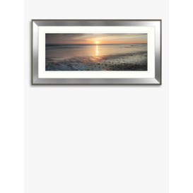 John Lewis Mike Shepherd 'Ebb & Flow' Embellished Framed Print & Mount, 55 x 110cm, Orange/Multi - thumbnail 1