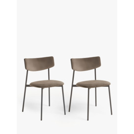 John Lewis ANYDAY Motion Corduroy Upholstered Dining Chairs, Set of 2 - thumbnail 1