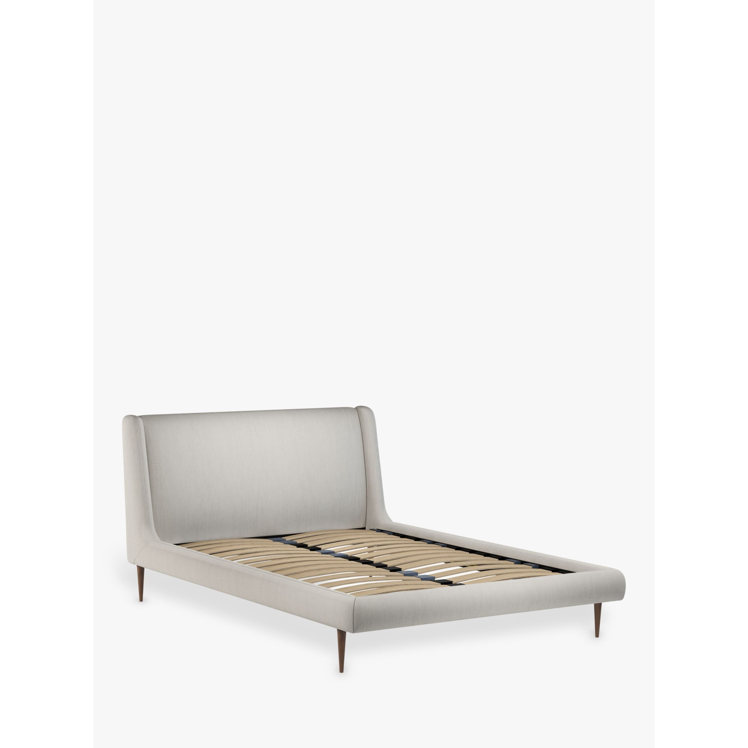 John Lewis Mid-Century Sweep Upholstered Bed Frame, Double - image 1