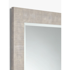 John Lewis Mason Rectangular Textured Wood Frame Wall Mirror - thumbnail 2