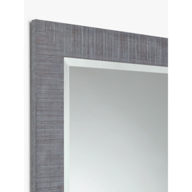 John Lewis Mason Rectangular Textured Wood Frame Wall Mirror - thumbnail 2