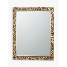 John Lewis Swirl Wall Mirror, FSC-Certified (Pine Wood), Antique Silver