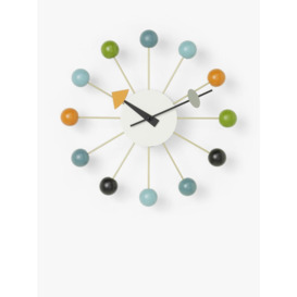 Vitra George Nelson Ball Analogue Wall Clock, 33cm, Multi - thumbnail 1