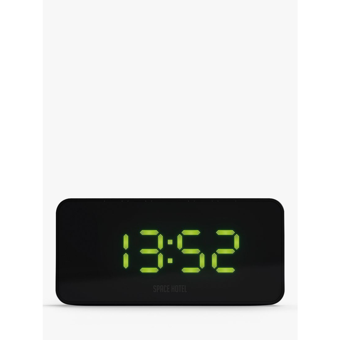 Space Hotel Hypertron LED Digital Alarm Clock, Black - image 1