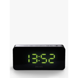 Space Hotel Hypertron LED Digital Alarm Clock, Black - thumbnail 2