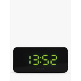 Space Hotel Hypertron LED Digital Alarm Clock, Black - thumbnail 1