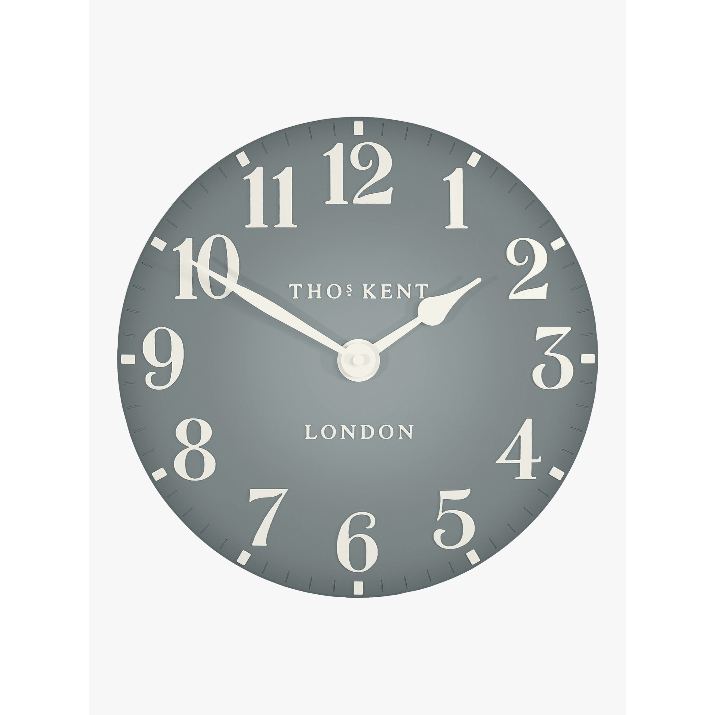 Thomas Kent Arabic Numerals Wall Clock, Flax Blue, 30cm - image 1