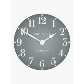 Thomas Kent Arabic Numerals Wall Clock, Flax Blue, 30cm - thumbnail 1