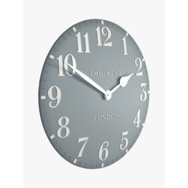 Thomas Kent Arabic Numerals Wall Clock, Flax Blue, 30cm - thumbnail 2