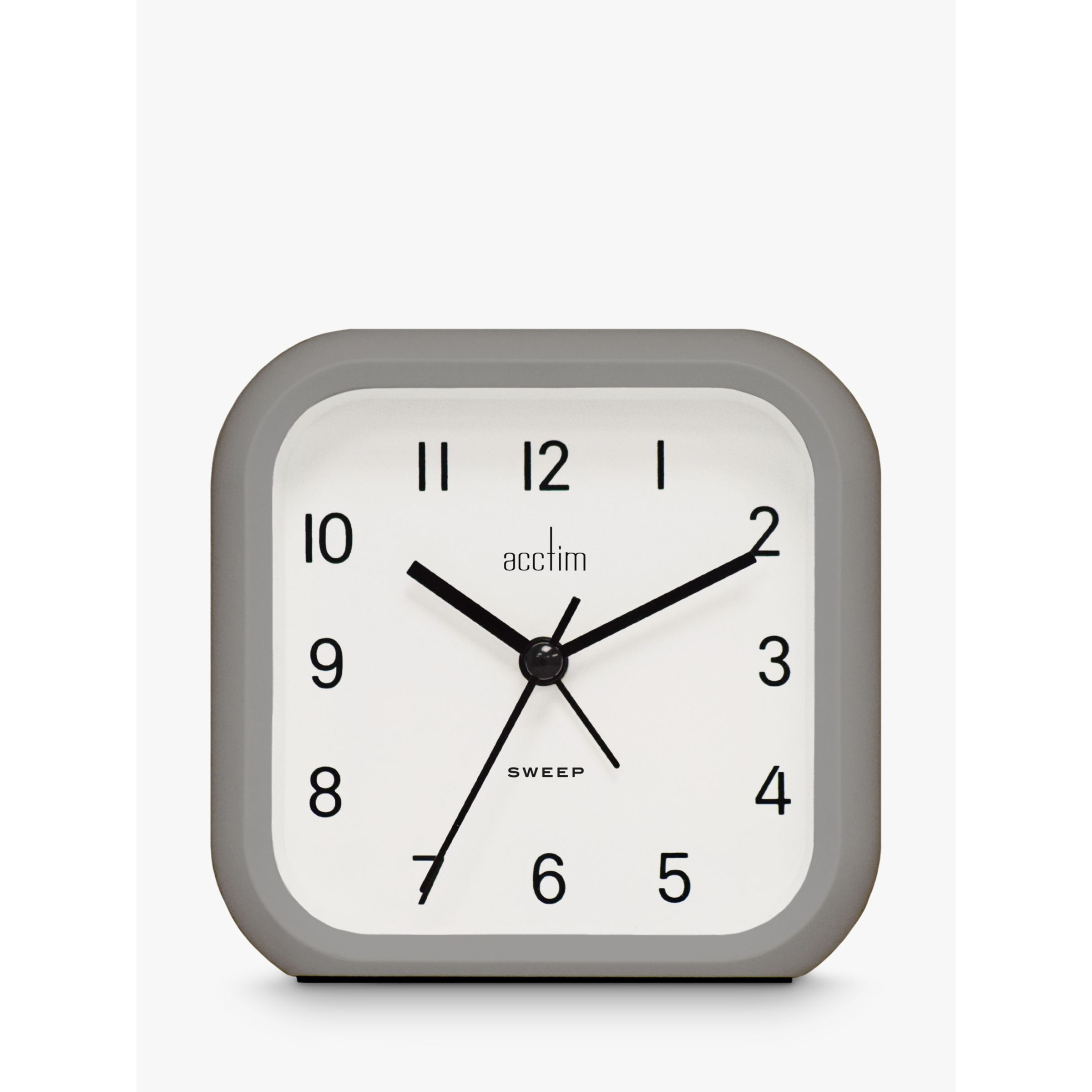 Acctim Carter Hands Non-Ticking Sweep Analogue Alarm Clock, 10cm - image 1