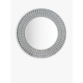 Gallery Direct Crystal Frame Decorative Round Wall Mirror, 90cm - thumbnail 1