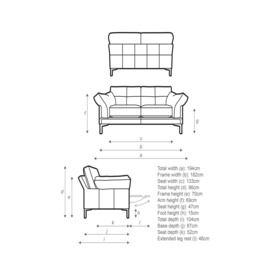 John Lewis Java II Motion Medium 2 Seater Leather Sofa with Footrest Mechanism, Metal Leg - thumbnail 2
