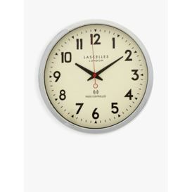 Lascelles Radio Controlled Arabic Numeral Analogue Wall Clock, 36cm - thumbnail 1