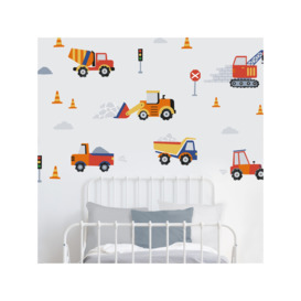 little home at John Lewis Construction Wall Stickers, Multi - thumbnail 1