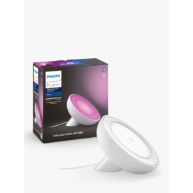 Philips Hue White and Colour Ambiance Bloom LED Smart Table Lamp with Bluetooth, White - thumbnail 1