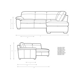 John Lewis Camden 5+ Seater RHF Chaise Corner End Leather Sofa, Dark Leg - thumbnail 2