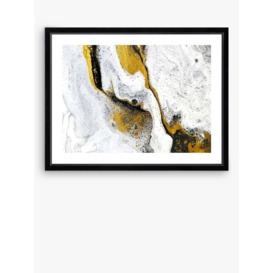 Marble 2 - Framed Print & Mount, 66 x 86cm, White - thumbnail 1