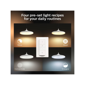 Philips Hue White Ambiance Cher LED Smart Ceiling Light with Bluetooth and Dimmer Switch - thumbnail 2