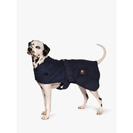 Danish Design Dog Towelling Robe, Navy - thumbnail 2