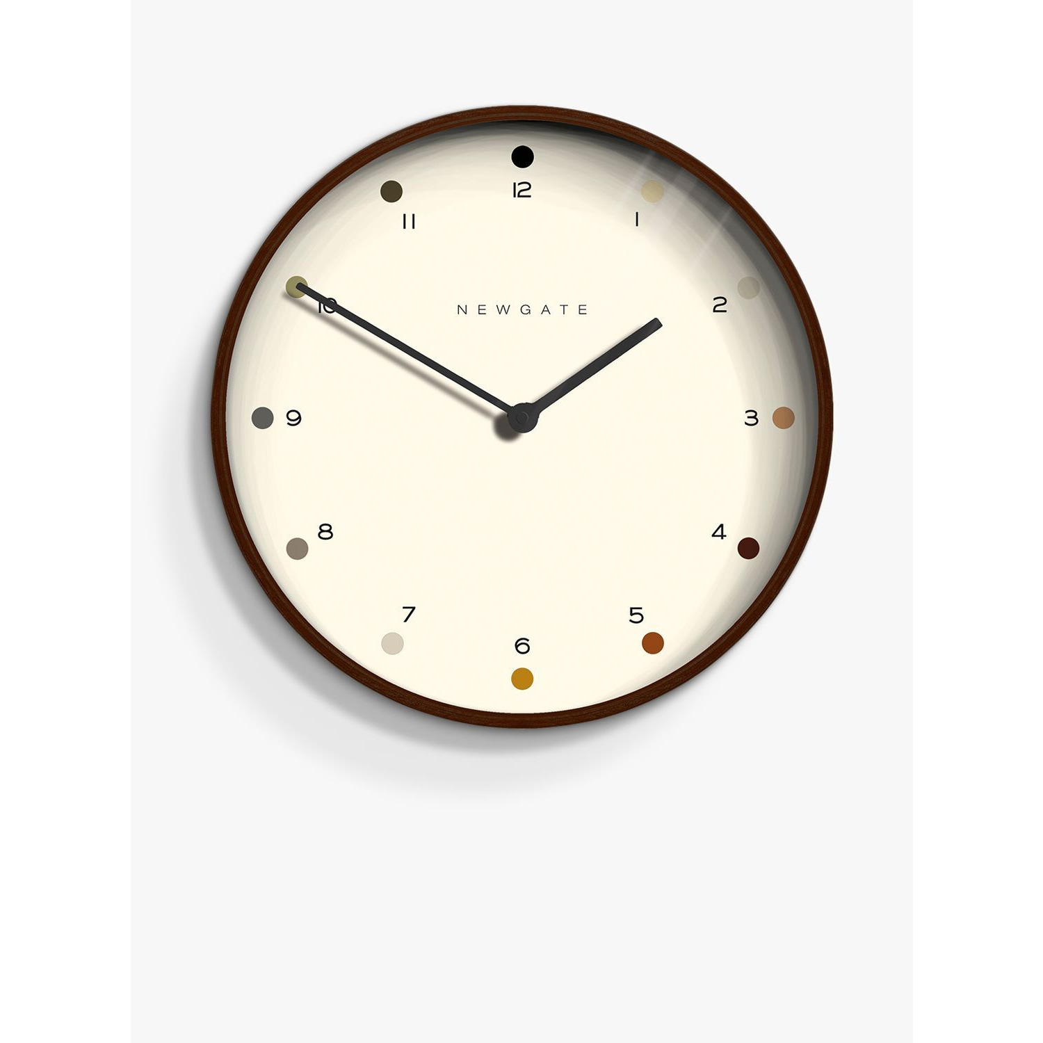 Newgate Clocks Mr Clarke Analogue Wall Clock, 40.5cm, Brown - image 1