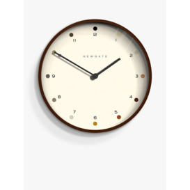 Newgate Clocks Mr Clarke Analogue Wall Clock, 40.5cm, Brown - thumbnail 1