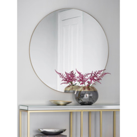 Gallery Direct Hayle Round Metal Frame Mirror, 100cm - thumbnail 2
