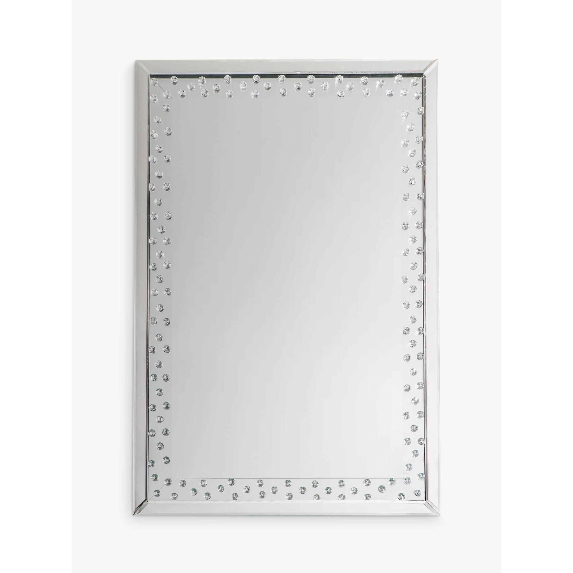 Gallery Direct Eastmoor Rectangular Decorative Crystals Glass Frame Mirror, Clear - image 1
