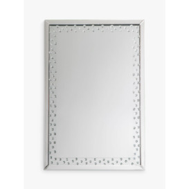 Gallery Direct Eastmoor Rectangular Decorative Crystals Glass Frame Mirror, Clear - thumbnail 1