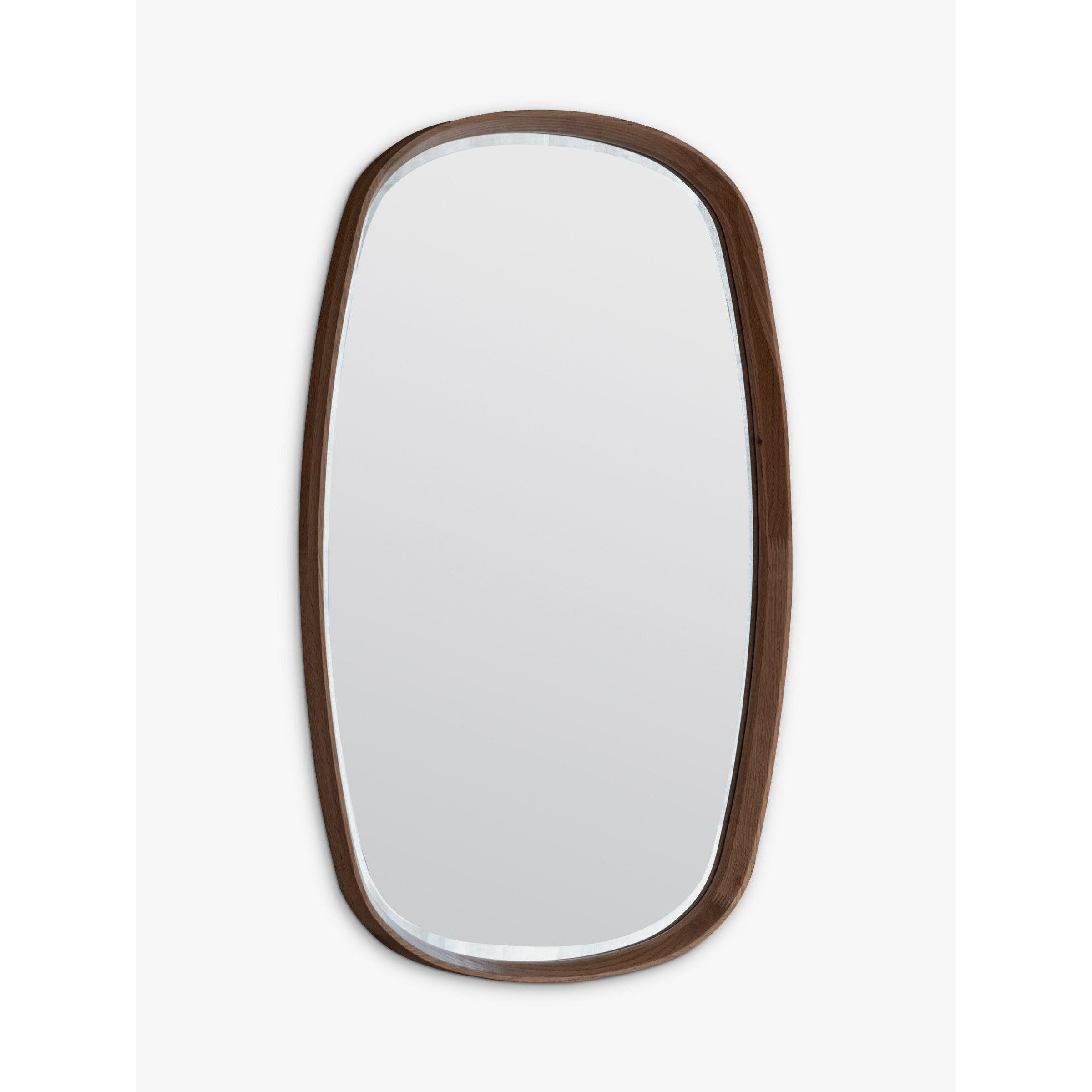 Gallery Direct Keaton Oval Wood Frame Wall Mirror, 90 x 55cm - image 1