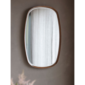 Gallery Direct Keaton Oval Wood Frame Wall Mirror, 90 x 55cm - thumbnail 2
