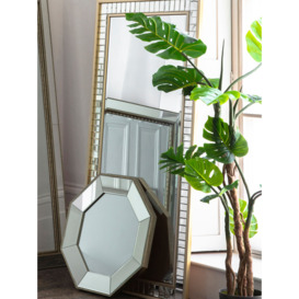 Gallery Direct Carlota Rectangular Bevelled Glass Frame Leaner / Wall Mirror, 156 x 76cm, Gold - thumbnail 2