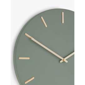 John Lewis Arne Brass Dial Analogue Wall Clock, 45cm - thumbnail 2