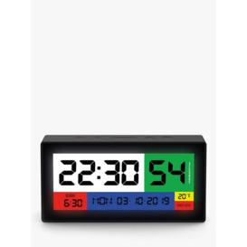 Space Hotel Robot 100 LCD Digital Alarm Clock, Black - thumbnail 2