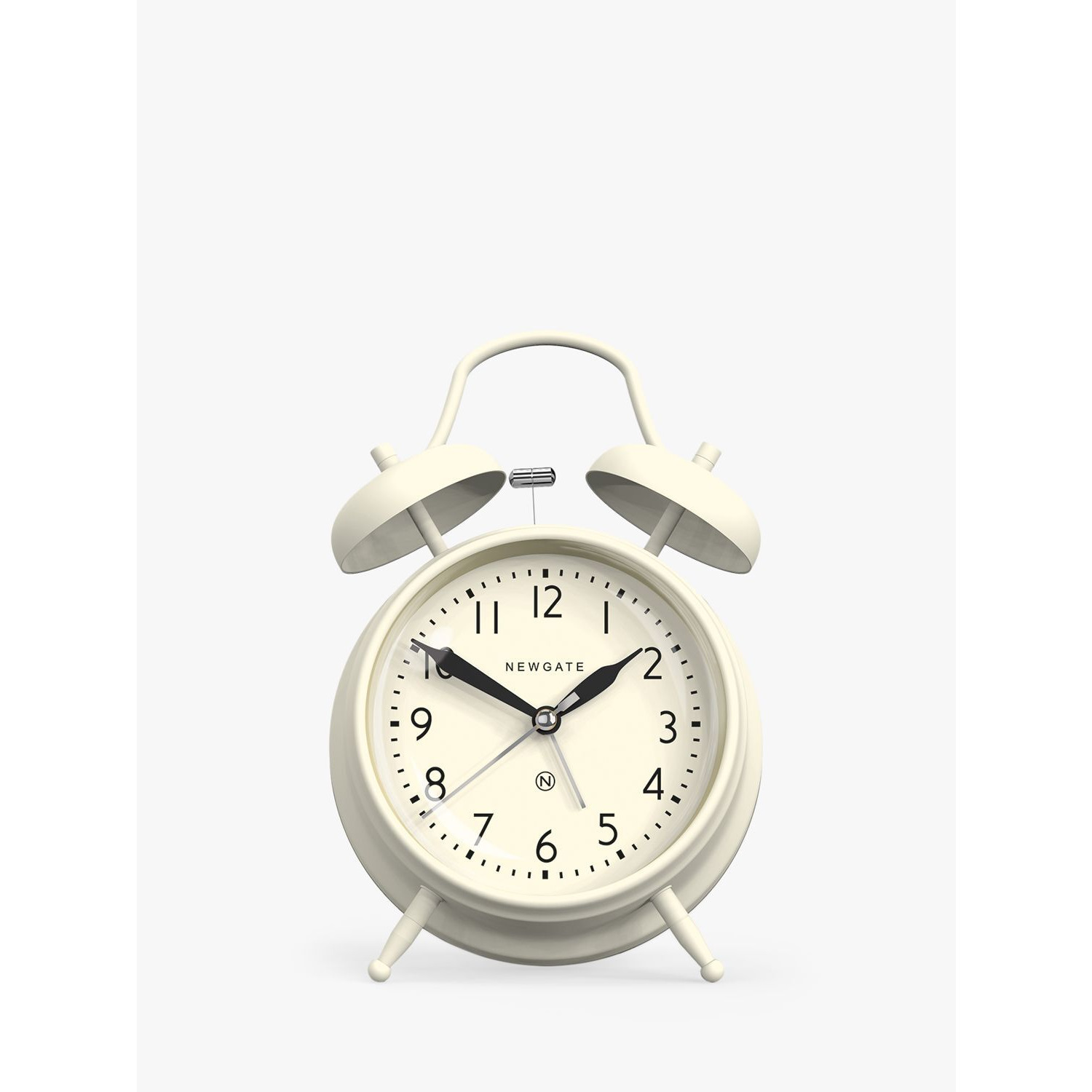 Newgate Clocks Covent Garden Twin Bell Silent Sweep Analogue Alarm Clock - image 1