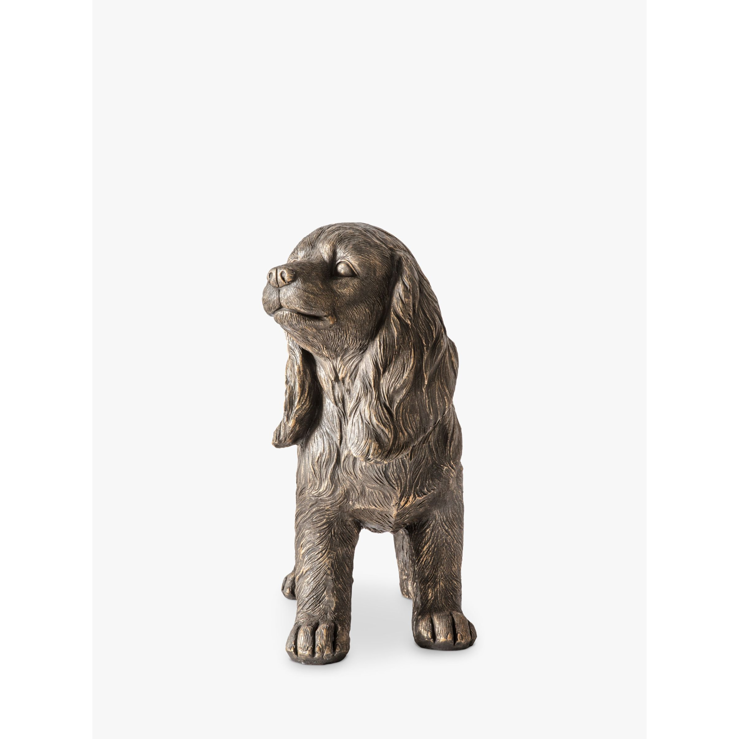 John Lewis Standing Dog Garden Sculpture, H18cm, Grey - image 1